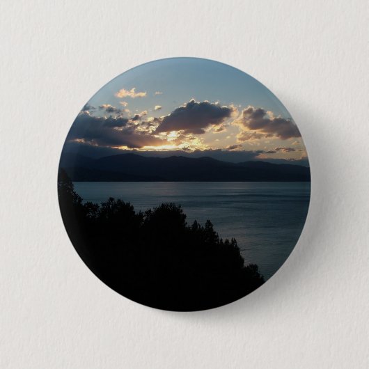 Costa del Cilento Sunrise, aangepaste knop Ronde Button 5,7 Cm (Voorkant)