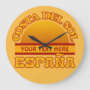 Costa del Sol aangepaste muur klok