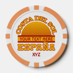 Costa Del Sol aangepaste pokerchips