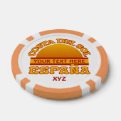 Costa Del Sol aangepaste pokerchips (Enkel)
