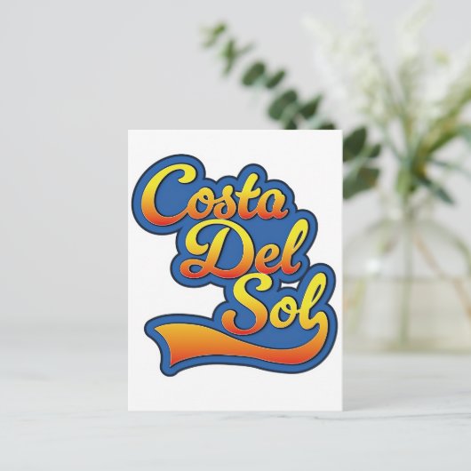 Costa Del Sol logo Feestdagenkaart (Staand voorkant)