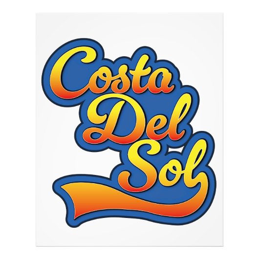 Costa Del Sol logo Foto Afdruk (Voorkant)
