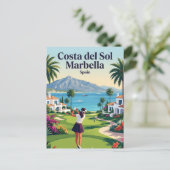 Costa del Sol Marbella Spanje Briefkaart (Staand voorkant)