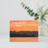 Costa del Sol, Spanje Briefkaart (Staand voorkant)