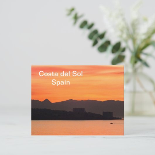 Costa del Sol, Spanje Briefkaart (Staand voorkant)