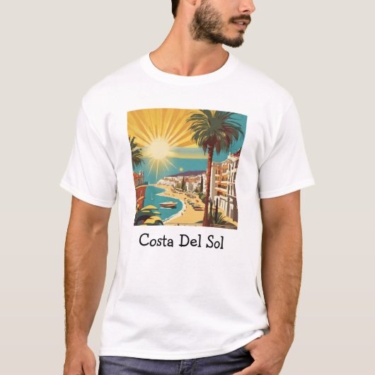 Costa del Sol Spanje - Graphic Travel T-shirt (Voorkant)