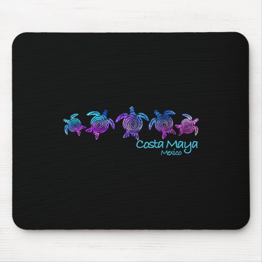Costa Maya Beach Design _ Tribal Turtle Gift Muismat (Voorkant)