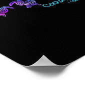 Costa Maya Beach Design _ Tribal Turtle Gift Poster (Hoek)