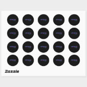 Costa Maya Beach Design _ Tribal Turtle Gift Ronde Sticker (Vel)