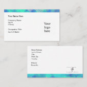 Costa Maya Blues Logo Std. Gepersonaliseerd Visitekaartje (Voorkant / Achterkant)