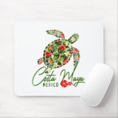 Costa Maya Mexico Sea Turtle Trocal Hibiscus Vacat Muismat (Met muis)