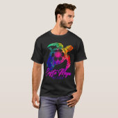 Costa Maya Mexico Tie Dye Sea Turtle Hibiscus Beac T-shirt (Voorkant volledig)