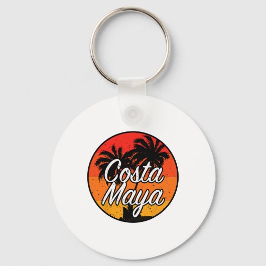Costa Maya Mexico Vacation Cruise Sunset S Sleutelhanger (Voorkant)