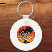 Costa Maya Mexico Vacation Cruise Sunset S Sleutelhanger (Voorkant)