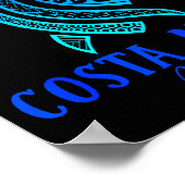 Costa Maya Mexico Zeeschildpad Tie Dye Hibiscus St Poster (Hoek)