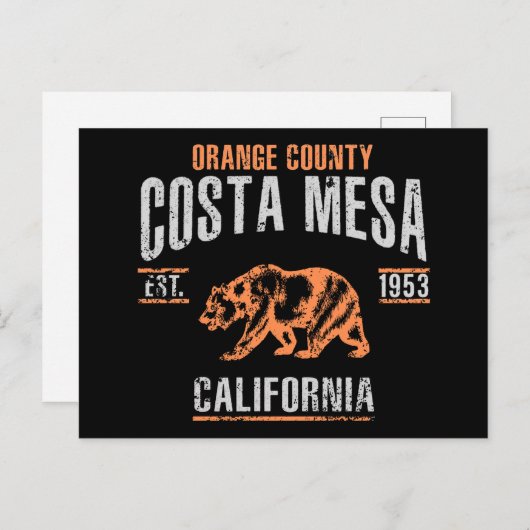 Costa Mesa Briefkaart (Voorkant / Achterkant)