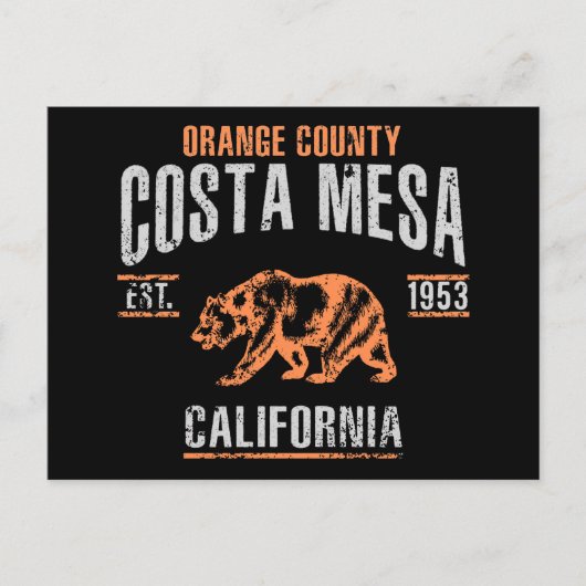 Costa Mesa Briefkaart (Voorkant)