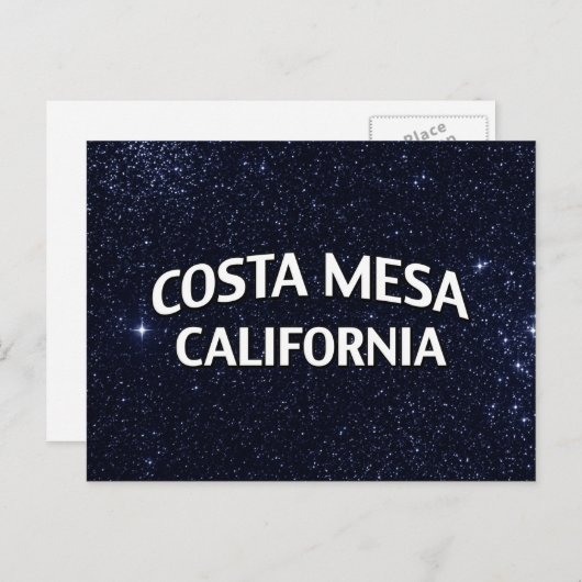 Costa Mesa California Briefkaart (Voorkant / Achterkant)