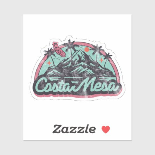 Costa Mesa, California Sticker (Vel)