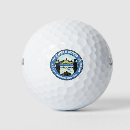 Costa Mesa Californië Golfballen (Voorkant)
