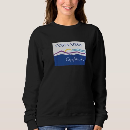 Costa Mesa Californië Vlag   Trui (Voorkant)