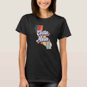 Costa Mesa City Retro Hometown California T-shirt