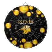 Costa Oil Drop Design Dartboard Dartbord (Voorkant)