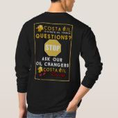 Costa Oil Medewerker Lange Mouw Zwart Shirt (Achterkant)