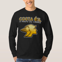 Costa Oil Medewerker Lange Mouw Zwart Shirt
