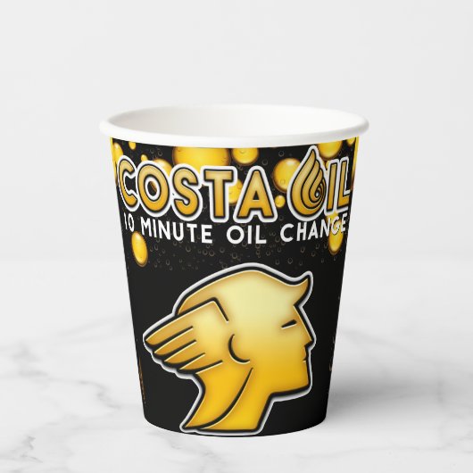 Costa Oil papieren bekers (Voorkant)