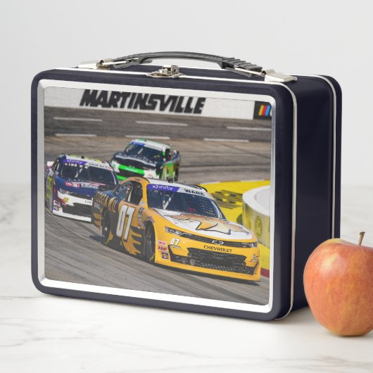 Costa Oil Racing Carson Ware Black Metal Lunchbox (In situ)