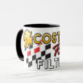 Costa Oil Racing filtert Mok met twee tonen (Voorkant links)