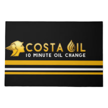 Costa Oil Racing Stripe Design Deurmat