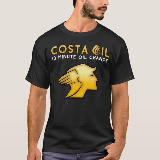 Costa Oil Square Logo Dark T-shirt (Voorkant)