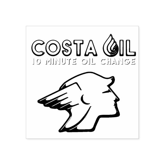 Costa Oil Stamp Rubberstempel (Afrduk)