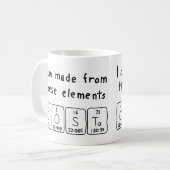 Costa periodieke mok van de handelsnaam (Voorkant links)