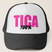 Costa Rica 100 procent Tica Costa Rica Vrouwen Trucker Pet (Voorkant)