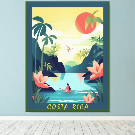 COSTA RICA #1 CANVAS AFDRUK (Insitu (Houten vloer))