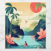 COSTA RICA #1 WIJN ETIKET (Enkel label)