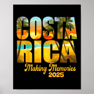 Costa Rica 2025 Herinneringen maken die overeenkom Poster