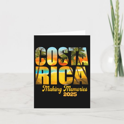 Costa Rica 2025 Herinneringen maken Matching Famil Kaart (Voorkant)