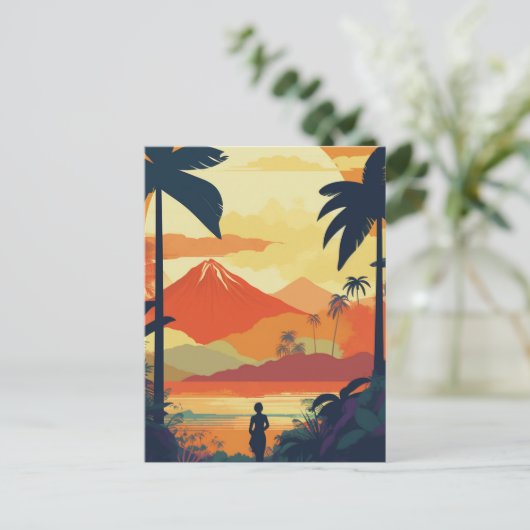 COSTA RICA #2 BRIEFKAART (Staand voorkant)