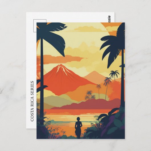 COSTA RICA #2 BRIEFKAART (Voorkant / Achterkant)