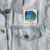 Costa Rica - 2 inch vierkante Button (In situ)