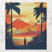 COSTA RICA #2 WIJN ETIKET (Enkel label)