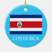 COSTA RICA Aangepaste kerstversiering Keramisch Ornament (Achterkant)