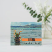 Costa Rica Ananas op het strand Briefkaart (Staand voorkant)