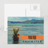 Costa Rica Ananas op het strand Briefkaart (Voorkant / Achterkant)