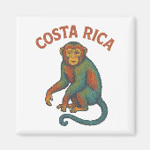 Costa Rica Apenmagneet Magneet (Voorkant)