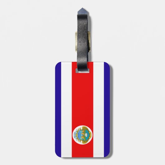 Costa Rica Bagagelabel (Achterkant verticaal)